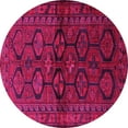 thumbnail image 1 of Ahgly Company Indoor Round Persian Pink Traditional Area Rugs, 7' Round, 1 of 4