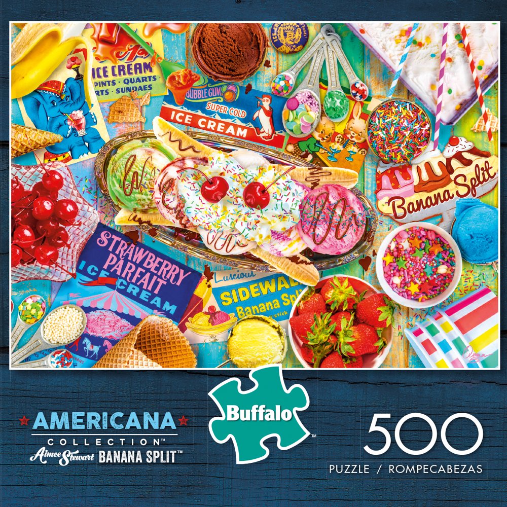 Buffalo Games Americana Series Banana Split 500 Piece Jigsaw