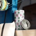 thumbnail image 3 of 20oz Tumblers Pink Christmas Santa and Tree Pattern Stainless Steel Vacuum Insulated Double Wall Travel Tumbler Cups Mug with Lid and Straw,Cleaning Brush for Cold & Hot Drinks, 3 of 7