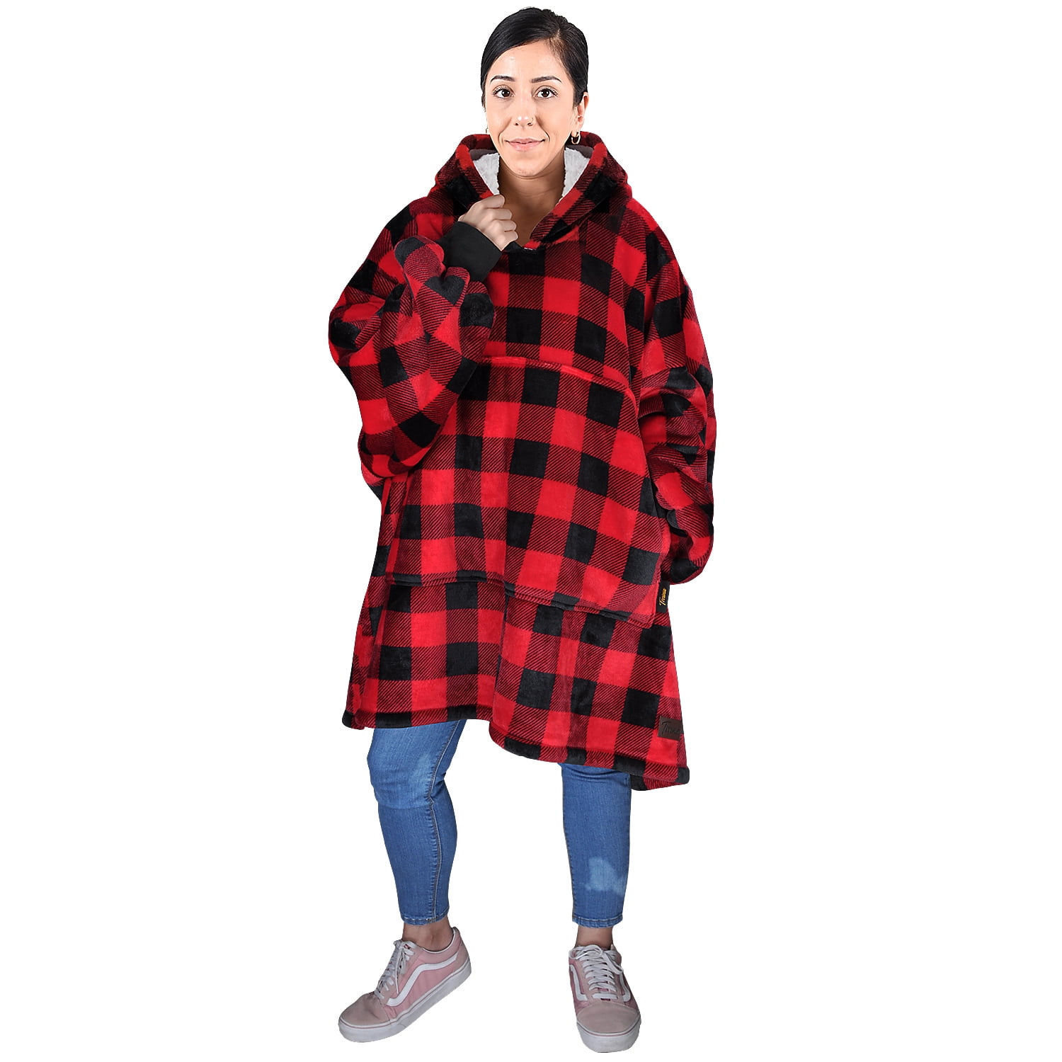 giant hoodie cozy blanket