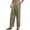 Army Green_008, variant on Casual Linen Pants for Men Elastic Waist Drawstring Summer Beach Pants Lightweight Loose Fit Yoga Trousers Navy XL