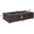 thumbnail image 5 of VENTOPYR Outdoor Propane Fire Pit Table Rectangle Bronze Compact Concrete-like, 5 of 6