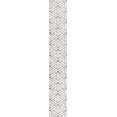 thumbnail image 4 of Unique Loom Matrix Trellis Collection Area Rug - Motif (2' 7" x 16' 5" Runner, White/ Gray), 4 of 4