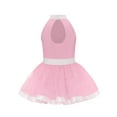 thumbnail image 4 of Haitryli Big Girls Shiny Sequin Ballet Leotard Tutu Dress Layered Tulle Skirt Gymnastics Dance Ballerina Outfit Pink 16, 4 of 5