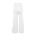 thumbnail image 4 of cocolona Womens High Waisted Wide Leg Pants Elastic Waist Drawstring Baggy Sweatpants Fashion Solid Color Trousers, 4 of 7
