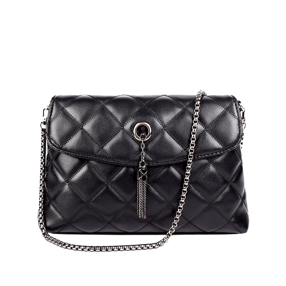 Women Messenger Bags Quilted Leather Women Bag Chain Cross-body ...