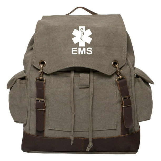 Army Force Gear EMS Emergency Medical Services Canvas Rucksack