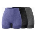 thumbnail image 1 of 3pz Short Licra Deportivo Mujer Ourlife Sexy Yoga Gym Correr, 1 of 8
