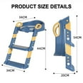 thumbnail image 5 of Folding Baby Potty Seat with Non-Slip Ladder Adjustable Toddler Toilet Training Seat, Soft Padded Chair for Boys & Girls, Lightweight, Easy-to-Clean, Anti-Skid Steps, Universal Fit for Standard Toile, 5 of 5