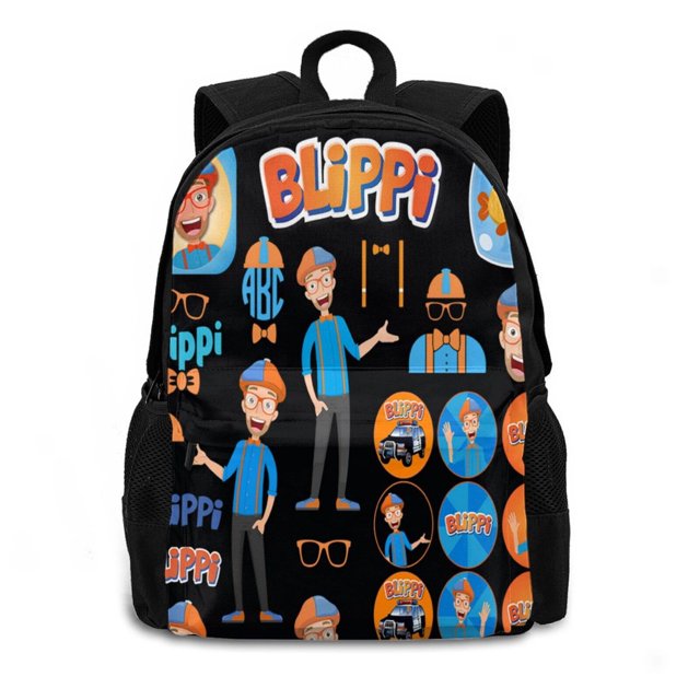 Mochila Blippi Impresión De Viaje Al Aire Libre Deportes Niños De Gran Capacidad Estudiante De La Escuela Escolar Portátil Casual Bolso De Hombro