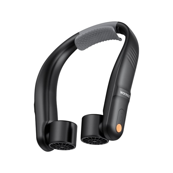 Warmco 5200mAh Rechargeable Hands-Free Neck Fan, Black
