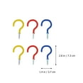 thumbnail image 5 of Jiandong Cup Screw Hooks 24pcs Aluminum Alloy Screw Hook Wall Mount Ceiling Hooks Alloy Ceiling Hangers(2.87X1.46X0.2Inch), 5 of 10