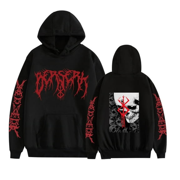 Fosskos Berserk Memorial Edition Hoodie - Unisex Guts Griffith Graphic Sweatshirt, Comfort High Street Cosplay Anime Pullover