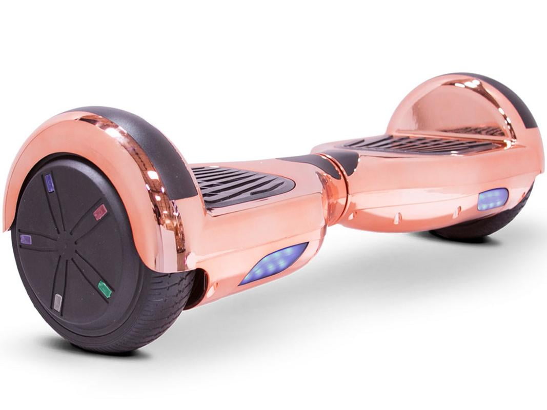 MotoTec Self Balancing Hoverboard Scooter 24v 6.5in Rose Gold Chrome