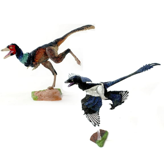 Beasts of the Mesozoic: Eastern Dinosaur 2-Pack - 6" Microraptor g. and Mononykus o. - 1/6th Scale, 2 Articulated Raptor Action Figures, Collectible