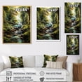 thumbnail image 4 of Designart "Enchanting Waterfall Green Pickup Truck Escape IV" Pickup Truck Canvas Print, 4 of 5