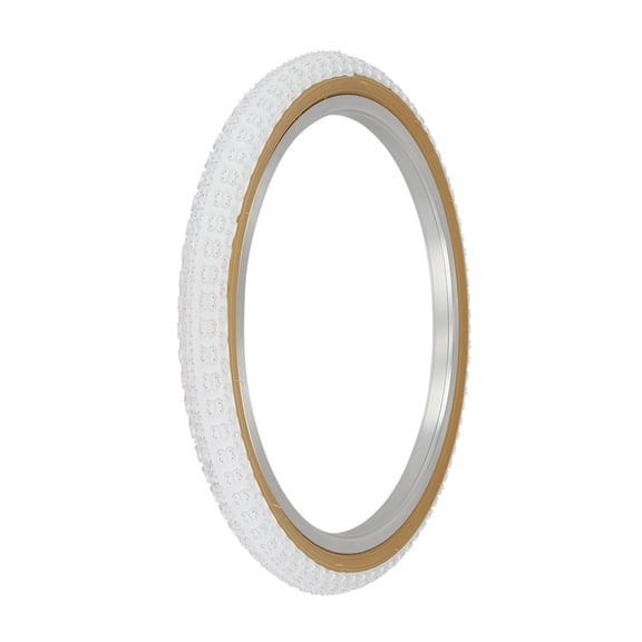 PRO Bicycle Bmx Tire 20 X 1.75 White/Gum Sidewall Tire In Comp III Tread P-104A