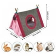 thumbnail image 2 of Hamster Cave Beds Small Animal Warm House Cozy Triangle Hideouts Cute Mini Nest for Hamster Dwarf Rats Hedgehogs Mouse Gerbils Mice, 2 of 9