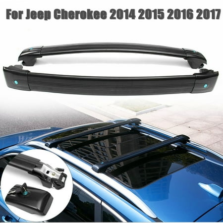 Top Roof Rack Cross Bar Assembly Luggage Carrier For Jeep Cherokee 2014-2017