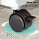thumbnail image 5 of Carrito de almacenamiento con ruedas de 3 niveles | Organizador deslizante estrecho con ruedas y frenos | Estantes ajustables para baño y cocina | 40 x 12 x 62 cm | Negro o blanco, 5 of 6
