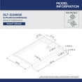thumbnail image 5 of DreamLine Encore 34 in. D x 60 in. W x 78 3/4 in. H Bypass Shower Door in Brushed Nickel and Right Drain Biscuit Base Kit, 5 of 18