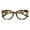 Calico, variant on Women Large Oversized Blue Blocker Reading Glasses - Anti Reflective Coating Clear Lens Wide Fitment Reader +1.25
