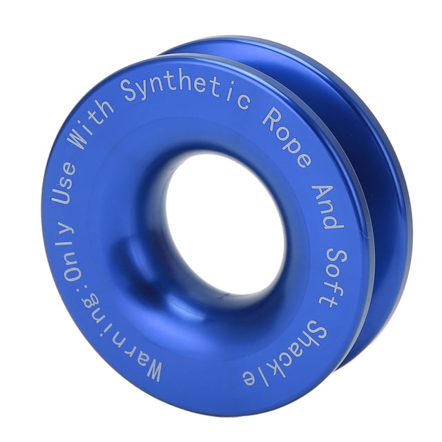 Recovery Ring, Shackle ATV Winch Recovery Ring Winch Snatch Block Ring Winch Snatch Recovery Ring 41000lbs Breaking Strength With Ropes For 7/16in 1/2in Soft Shackle With 3/16in
