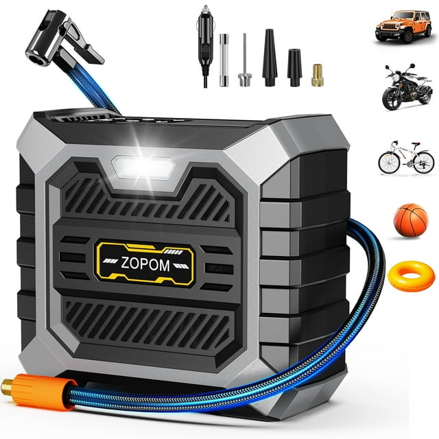 Inflador de neumáticos ZOPOM 12 V DC, medidor digital, 150 PSI
