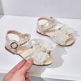 thumbnail image 2 of CPNG Toddler Girls Sandals Open Toe Ankle Strap Dress Shoes with Glitter Rhinestone for Wedding Party Toddler Kids Princess Shoes, 2 of 8