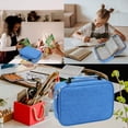 thumbnail image 3 of Estuche Grande Capacidad Bolsa para Bolígrafos con Compartimento Almacenamiento Organizador de Papelería para Niñas Fokelyi CQ374-2, 3 of 7