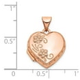 thumbnail image 2 of 14k Rose Gold 15mm Domed Heart Locket - .8 Grams, 2 of 2