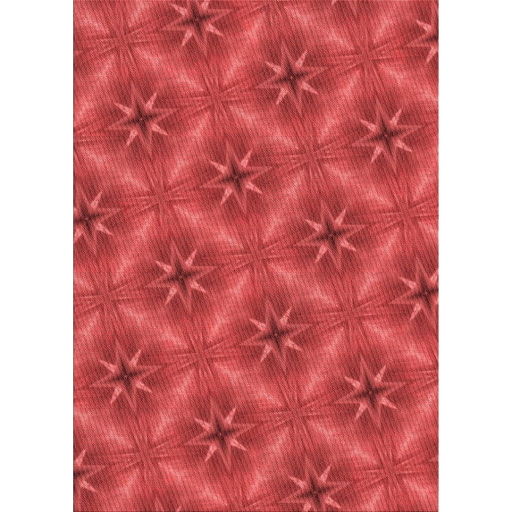 Ahgly Company Machine Washable Indoor Rectangle Transitional Red Area Rugs, 7' x 10'