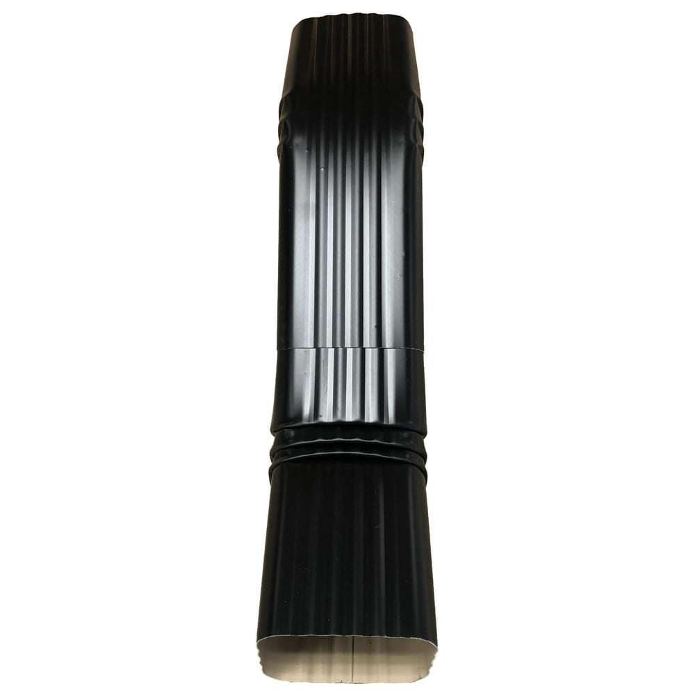 Aluminum Offset Downspout Elbow (3x4 A, BLACK)