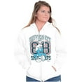 thumbnail image 4 of Vintage Smurf University Varsity Zip Up Hoodie Men's Women's Brisco Brands L, 4 of 6