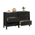 thumbnail image 4 of Sauder Commode en Bois Manufacturé à 6 Tiroirs en Chêne Corbeau, 4 of 12
