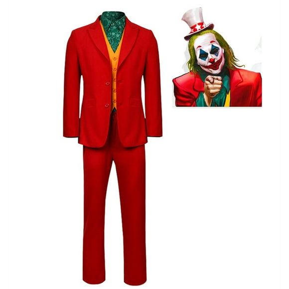 Men Joker Arthur Costume Halloween Costume for Aldult