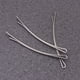 thumbnail image 3 of BRIGHTFUFU 100PCS Girls Bobby Pin Pinza de pelo simple Horquilla decorativa Barrette lateral de metal (blanco), 3 of 7
