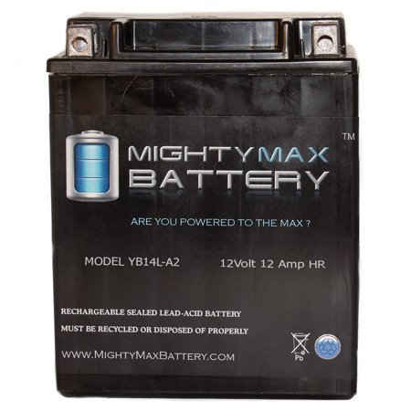 YB14L-A2 12V 12Ah Battery for Kawasaki 650 KL650-A, E, KLR (Best Touring Windshields For The Klr650)
