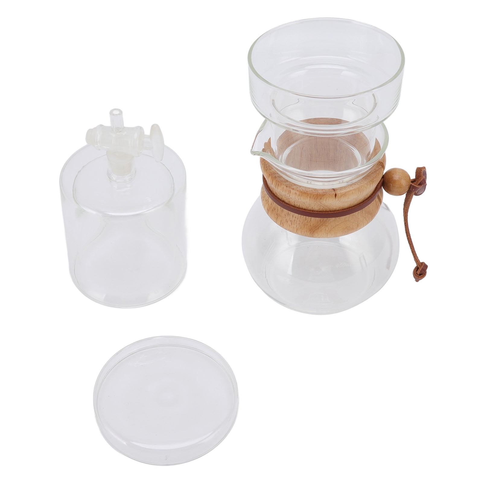 Coffee Drip Pot, Spill Proof Round Glass Pour Over Coffee Maker For Tea