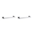 thumbnail image 2 of stanreset 1/2/3/5 Bathroom Hardware Set Stainless Steel Towel Bar Ring Paper Holder Multifunction Robe Hook Modern Style Rack Kit Silver bar 2PCS, 2 of 6