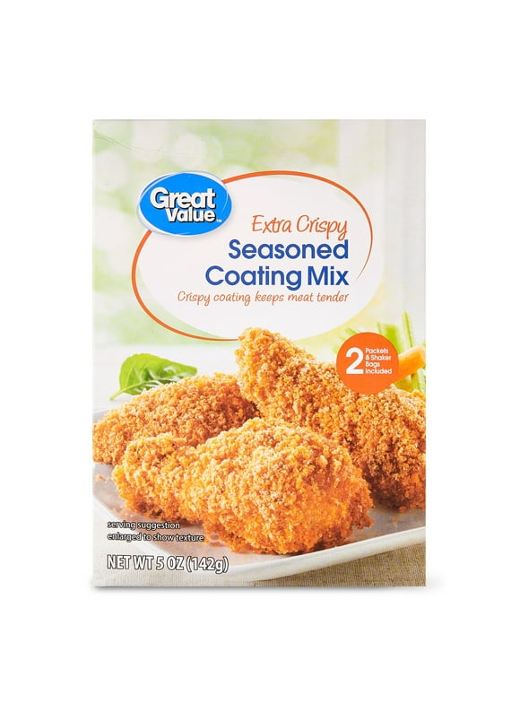 Great Value Extra Crispy Seasoned Coating Mix, 5 oz