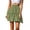 Army Green, variant on Vedolay Fringe Skirt Women's High Waist Flared Skirt Pleated Midi Skirt with Pocket,Red L