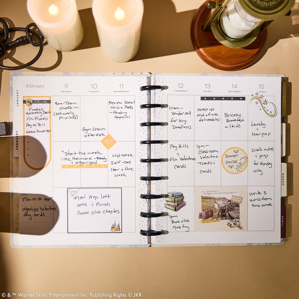Happy Planner Harry Potter Hufflepuff Magic Jan - Dec 2026 12 Month Planner Classic Sized