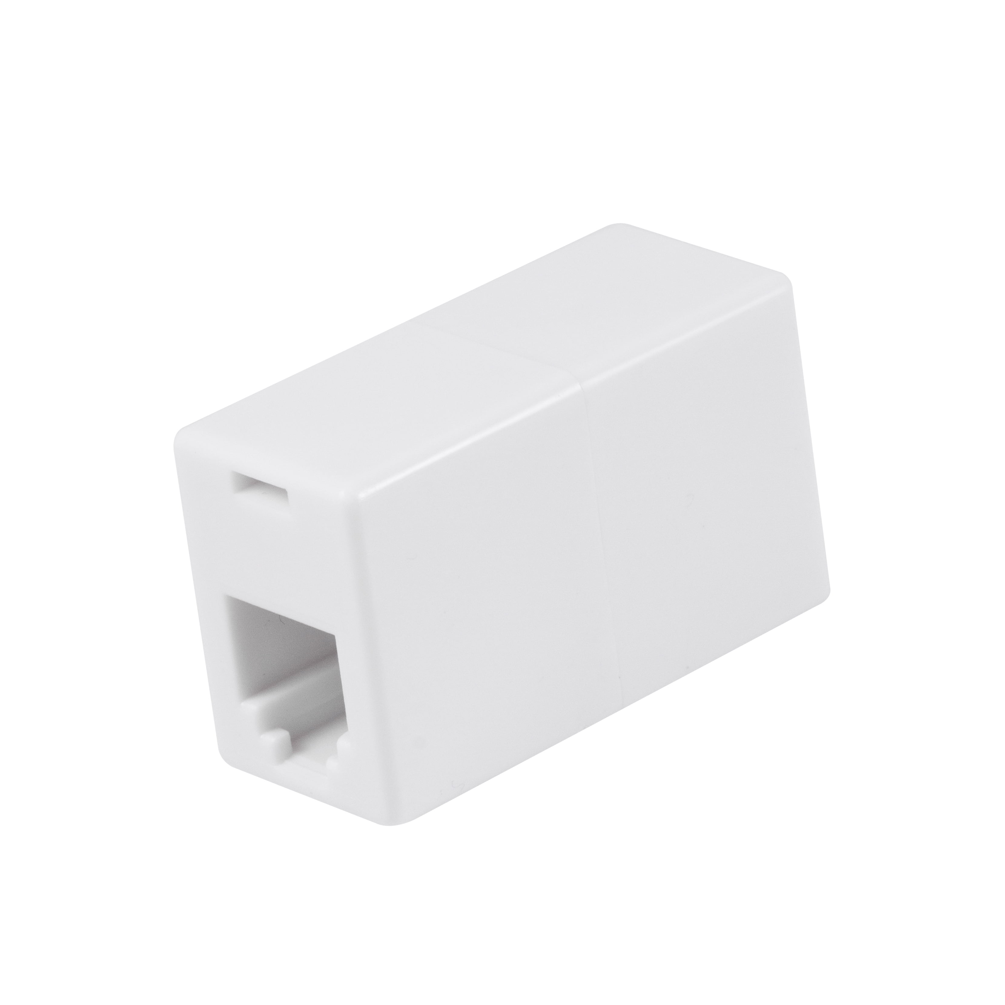 onn. In-line Telephone/Fax/Answering Machine Coupler, White, 100010009