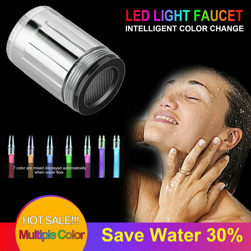thumbnail image 4 of Lovebay 7 Color Changing Glow Shower Led Tap Light Water Faucet Sensor 24mm, 4 of 12