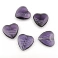 thumbnail image 4 of U8MO 10pcs Heart Shape Crystal Glass Loose Beads for Jewelry Making DIY Pendants-Deep Brown, 4 of 9