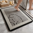 thumbnail image 6 of Tuvgenk Floor Mats for Bathroom Fancy Absorbent Bathroom Area Rugs Scalloped Nonslip 16 X 24 in, 6 of 8