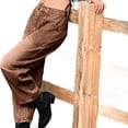 thumbnail image 5 of High Waisted Wide Leg Vintage Denim Pants Women Baggy Barrel Horseshoe Jeans, 5 of 7