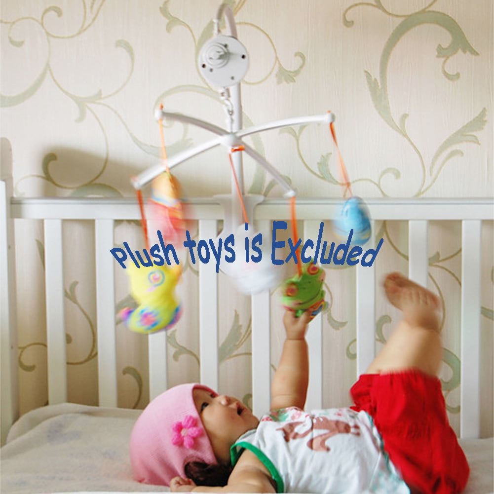 Baby Toddler Mobile Crib Bed Toy Clockwork Movement Music Box Bell Hanger CA 
