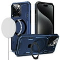 thumbnail image 4 of For iPhone 14 PRO MAX 6.7 in. Case Magnetic Circle Stand Shockproof Phone Cover, 4 of 4